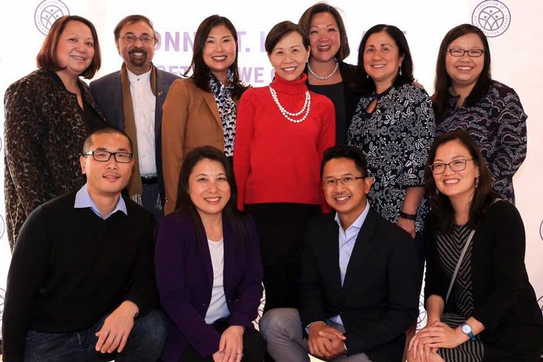 Group photo of board of directors for Coalition of Asian American Leaders.