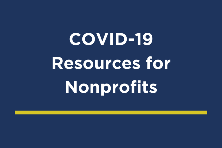 COVID-19 resources for nonprofits